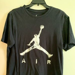 Air Jordan Black Logo T-shirt size Medium.